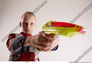 DENISA PILOT STANDING POSE WITH GUN